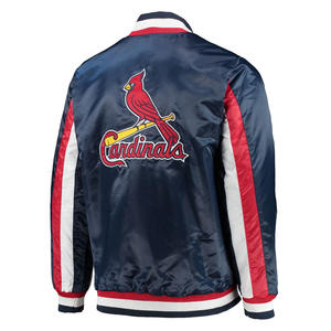 Blouson d'aviateur en satin vintage personnalisé pour hommes, veste universitaire américaine à col montant et à boutons-pression pour le baseball en hiver - Product Image 3