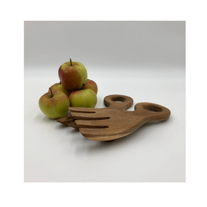 Alta calidad servir ensalada Pasta fruta Natural Acacia madera ensalada manos Tenedor de madera alta calidad producto más vendido - Product Image 5