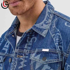 Conception de logo personnalisée Vestes en jean pour hommes d'hiver Haute rue 100% coton Grande taille Imperméable Réversible Service OEM - Product Image 5