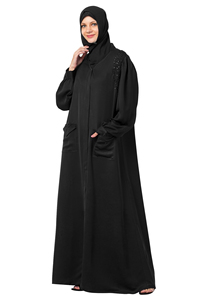 Burka Abaya XXL Personalizada, Diseño Moderno, Hiyab Sólido, Moda Islámica Tradicional, Vestidos Musulmanes Hechos de Poliéster, Alta Demanda en Dubái - Product Image 6