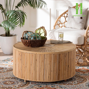 Nouvelle arrivée Table basse en rotin moderne tissée à la main Durable Écologique pour salon Vente en gros au Vietnam - Product Image 2