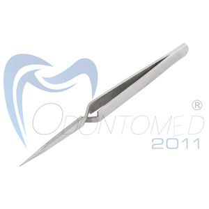 Venta al por mayor de pinzas de cejas de acero inoxidable de alta calidad herramienta de belleza pinzas de plata - Product Image 2