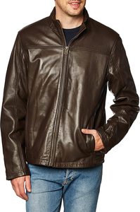 Veste en cuir universitaire élégante grande taille pour hommes coupe-vent chaud en polaire avec jean confortable manteau d'hiver en gros - Product Image 6