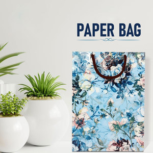 Bolsas de papel ecológicas con logotipo impreso personalizado, Kraft de fondo duradero sólido para embalaje de cosméticos, Diseño Artesanal con asa - Product Image 5