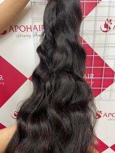 Tốt nhất bán 100% Trinh <span class=keywords><strong>Remy</strong></span> tóc con người mở rộng tự nhiên sóng mượt thẳng tóc Trung Quốc clip-trong phần mở rộng 1 bộ 3 bó - Product Image 6