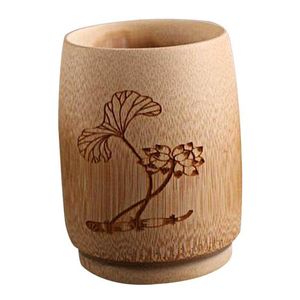 Engraved & Handmade <b>Bamboo</b> <b>Cup</b> Glass for Made Gift for Him Her - Product Image 2