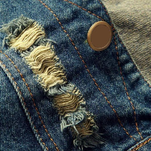 เสื้อกั๊กผ้ายีนส์สำหรับผู้ชายเสื้อแขนกุด, เสื้อกั๊กใส่ทำงานให้ความอบอุ่นในฤดูหนาว - Product Image 3