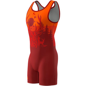 Singlet de Lucha Libre Personalizado al por Mayor a Bajo Precio, Secado Rápido, Tela Clásica Ligera, Sublimación, Servicio OEM - Product Image 3