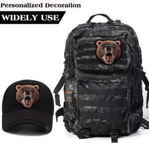 Custom <b>Sew</b> On Embroidery <b>Badge</b> With Handmade Detailing Hand Embroidered Emblem Patch For Jackets Hats - Product Image 2