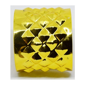 Meilleures ventes : Bracelet manchette en laiton massif martelé au design original pour femmes, avec motif barre marbrée et turquoise - Product Image 2