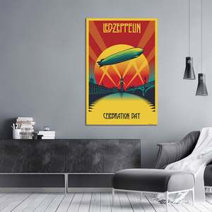 Modern Style Led Zeppelin <b>Poster</b> Celebration Day Wall Decor with Black Frame Made of Paper - Product Image 2