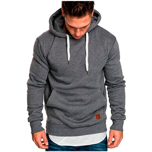 Séduisante Survêtement en Coton à Capuche Jogging Demi-fermeture éclair pour Homme Ensemble Deux Pièces Veste Pantalon avec Logo Brodé Personnalisé Survêtements - Product Image 6