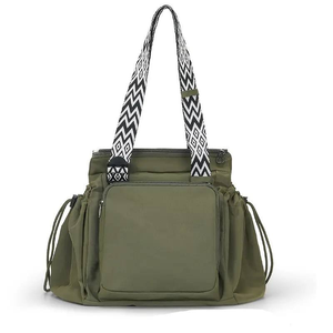 <span class=keywords><strong>Mochila</strong></span> de Moda Portátil de Gran Capacidad <span class=keywords><strong>con</strong></span> Cremallera de Nailon y Doble Asa, Multifuncional, para Coche, Maternidad - Product Image 2