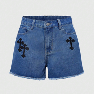 กางเกงขาสั้นผู้หญิงคุณภาพสูงสำหรับฤดูร้อน ผ้าคอร์ดูรอย เอวกลาง ปรับแต่งได้ สวมใส่สบาย แห้งเร็ว ระบายอากาศ กันน้ำ - Product Image 1