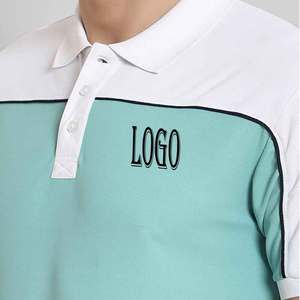 T-shirt en piqué doux de haute qualité avec logo brodé polos d'été respirants uniformes imprimés décontractés T-Shirts vierges de golf - Product Image 3