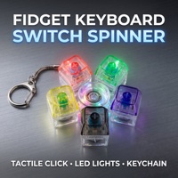 Porte-clés anti-stress lumineux en forme de patte de chat, jouet mécanique à bouton-poussoir LED pour PC, idéal pour adultes et enfants, parfait pour les fêtes