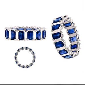 <span class=keywords><strong>Ruby</strong></span> Emerald Sapphire Eternity ban nhạc Vòng cao cấp đồ trang sức sang trọng Crafted trong thiết kế vượt thời gian hoàn hảo cho thanh lịch những dịp đặc biệt - Product Image 2