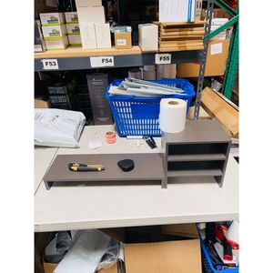 Sorvegliatore a 2 livelli con montante da 20 pollici Organizer Desktop con K per ufficio domestico MDF in materiale portatile - Product Image 5