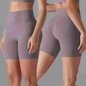 Shorts Deportivos para Mujer, Estilo Biker, Sensación de Desnudez, Cintura Media, Yoga, Slim, Push-Up, Transpirables, Secado Rápido, Impermeables, 100% Algodón - Product Image 5