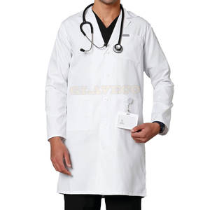 Bata de laboratorio médica y quirúrgica personalizada al por mayor, bata de laboratorio hospitalario de buena calidad a la venta - Product Image 4