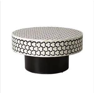 High Quality Jute Mother of Pearl Ottoman <b>Storage</b> <b>Bench</b> Ottoman Chair Pouf Durable Handwoven Bedroom Home Furniture - Product Image 3