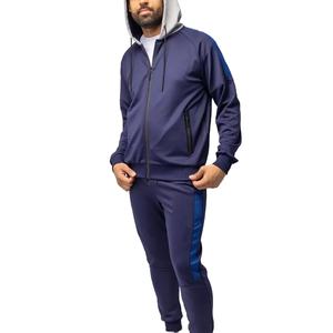 Chándal con cremallera personalizado de alta calidad para hombre, talla personalizada, 450 g/m², transpirable, mejor diseño, chándal deportivo liso con cremallera para hombre - Product Image 5