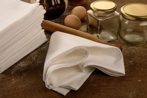 100% Cotton Quick-Dry Flour Sack Kitchen <b>Towels</b> Woven Plain Square Style Home Cleaning Customisable Stitching <b>Disposable</b> - Product Image 3