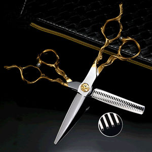 Usine en gros Hitachi fibre de carbone ciseaux pouce anneau tatouage pare-chocs barbier pour la formation de ciseaux de cheveux - Product Image 3