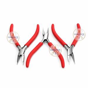 Stainless Steel <b>Flat</b> Nose Pliers Super Fine Tip | Lightweight Precision Jewelry Making Tool Comfort Grip Handles <b>Box</b> Joint - Product Image 1