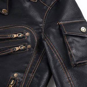 Chaqueta de Cuero para Hombre, Corte Clásico, Fabricante OEM, Pakistan Outfitize International - Product Image 3