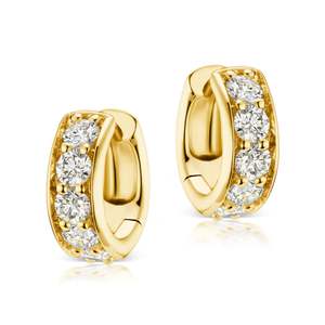 Luxury 925 <b>Sterling</b> <b>Silver</b> <b>Stud</b> Earrings Cut VVS Diamond GRA Certified Moissanite 14K Solid Gold Plated Cute Wedding Anniversary - Product Image 1