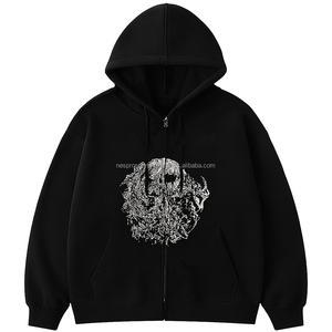 เสื้อฮู้ดเทคแวร์ผู้ชายสไตล์สตรีท 350GSM ผ้าโพลีเอสเตอร์/คอตตอน แขนแร็กแลน ระบายอากาศได้ดี เป็นมิตรกับสิ่งแวดล้อม แห้งเร็ว สีพื้น - Product Image 1