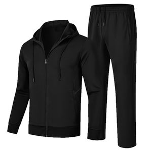 Ensemble de jogging à capuche en polaire pour homme de couleur unie avec écran DTF DTG et impression numérique par sublimation - Product Image 3