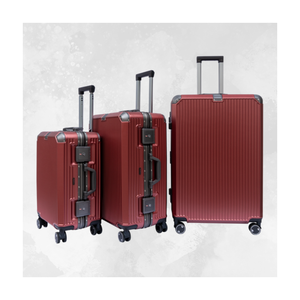 Travel Tow Trolley Bag Suitcase 8003 Pc Aluminum Frame Fashion Luggage Set Hardside Suitcase Set Sturdy Aluminum Frame Wholesale - Product Image 1