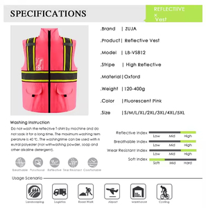 Chaleco de Seguridad Reflectante Personalizado para Exteriores, Chaleco de Trabajo Protector, Chaqueta sin Mangas para Hombre, Chaleco de Trabajo - Product Image 6
