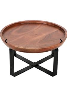 VISHAL HANDICRAFT Bandeja de Servir de Madera con Diseño Moderno y Patrón de Naturaleza Muerta, Asa de Cuero, Paquete de Varias Piezas, Forma de Uttar Pradesh - Product Image 2