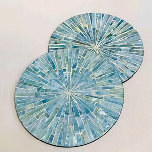 Napperon élégant en nacre Hot Seller Seashell Set de table en rotin OEM pour décoration de table de mariage du Vietnam - Product Image 2