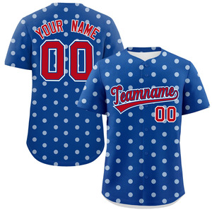 Jersey de béisbol a rayas de alta calidad con cierre de botón Color de contraste Ropa de equipo OEM de alta calidad para venta al por mayor - Product Image 3