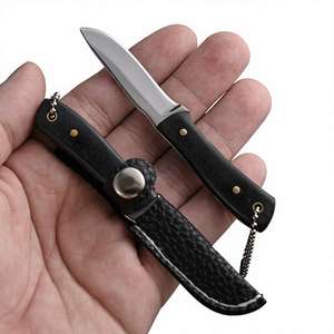 Cuchillo de Caza Multiusos Hecho a Mano de Acero D2 con Acabado Satinado, Funda de Cuero Personalizable y Duradera, Mango de Madera Compatible con OEM - Product Image 2
