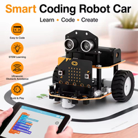 Kit de Coche Robótico Inteligente Programable Zetok DIY para Niños, Compatible con Microbit ESP32, para Aprendizaje de Codificación STEM, Educativo, Edad 8+