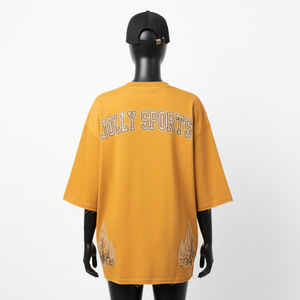 Camiseta Extra Grande para Mujer, Tela de Jersey de Algodón Premium, Ajuste Holgado, Logotipo Bordado con Lentejuelas, Camiseta Extra Grande 100% Algodón para Mujer - Product Image 2