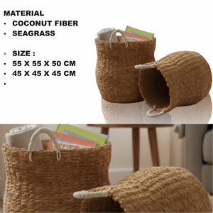 Juego de 2 artesanías de fibra de coco GENTONG - Product Image 2