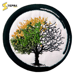 TEPRA SPORTS, prendas de PVC personalizadas, parches bordados hechos a mano para planchar, logotipos impresos con corazón de flores para sombreros, tela principal - Product Image 5