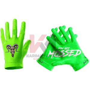 Gants de football américain entièrement personnalisables Gants de football américain professionnels de haute qualité 100% de haute qualité - Product Image 1