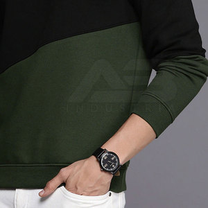 Sweat-shirts d'hiver pour hommes en coton 100% de haute qualité, couleur unie, grande taille - Product Image 5