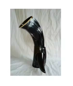 Cuerno para Beber Vikingo Medieval Grabado 100% Natural Hecho a Mano, Tallado a Mano, Estilo Antiguo Duradero de Imitación para Cerveza Artesanal - Product Image 5