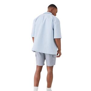 Custom Four Pocket Solid Eco-Friendly Breathable Best Selling Streetwear High Street Style <b>Linen</b>/Cotton Casual <b>Men's</b> <b>Short</b> - Product Image 4