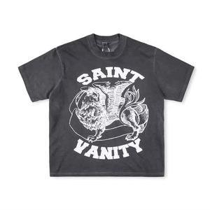 เสื้อยืดวินเทจคุณภาพสูง ทรงโอเวอร์ไซส์ ใส่ได้ทั้งชายและหญิง สกรีนโลโก้ตามสั่ง เสื้อยืดผู้ชาย - Product Image 6