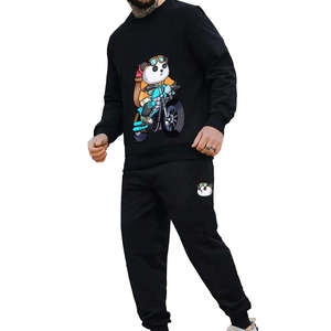 Venta caliente invierno último estilo de manga larga hombres DTG impresión chándal personalizado su logotipo DTG impresión chándal para hombres - Product Image 1