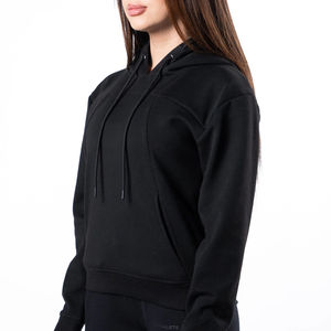 2025 Top Trending Super Soft Fleece Mujer Sudaderas con capucha en blanco Alta calidad OEM Streetwear Sudadera - Product Image 1